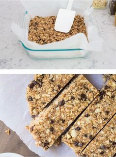 Barritas de muesli hechas en casa. Apuesta por lo sano y natural.